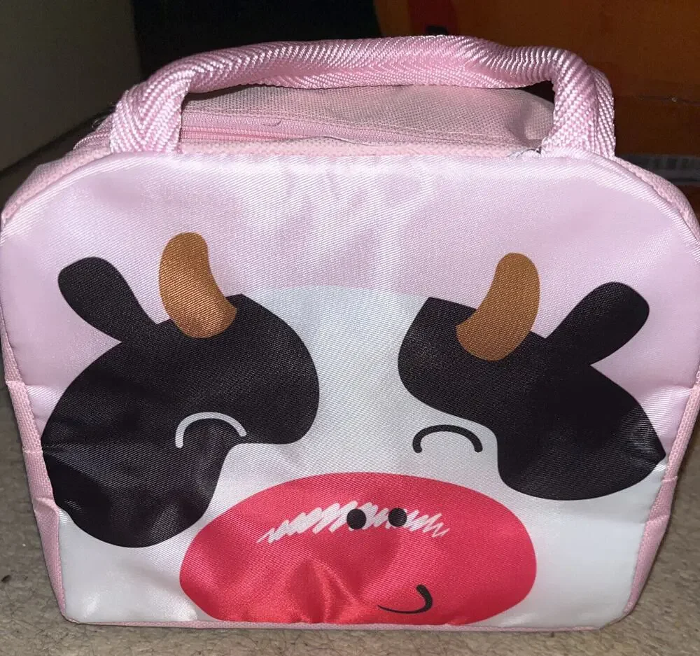 Cartoon Cute Animal Insulation Lunch Box Bag - New - Cow